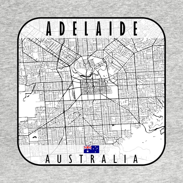 Adelaide Map Australia by ArtisticParadigms